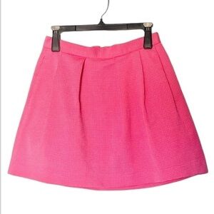 FRENCH CONNECTION Sunshine Walk A Line Pink Skirt with Pockets